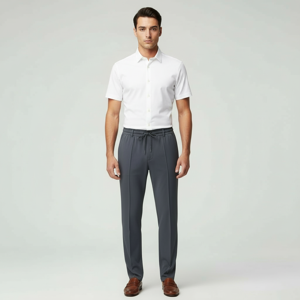 Pantalón Vestir Hombre con Cordón Ajustable - Mavetta