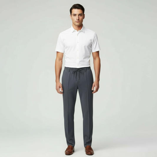 Pantalón Vestir Hombre con Cordón Ajustable - Mavetta