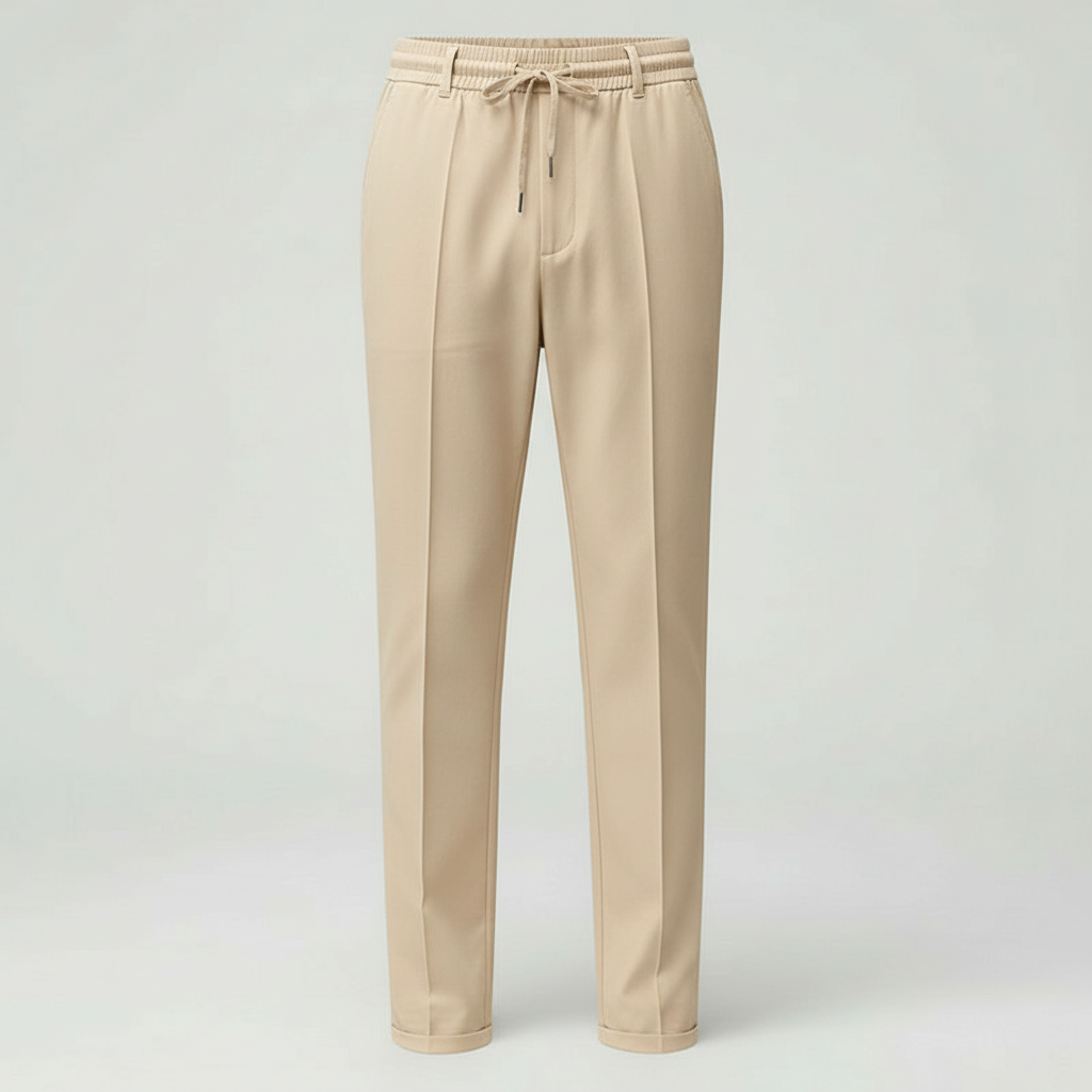 Pantalón Vestir Hombre con Cordón Ajustable