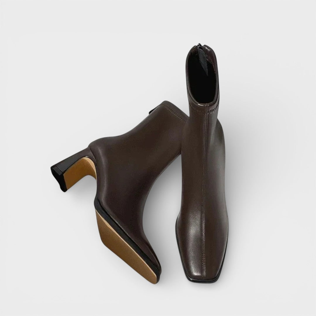 Botines Vintage Punta Cuadrada Mujer - Mavetta