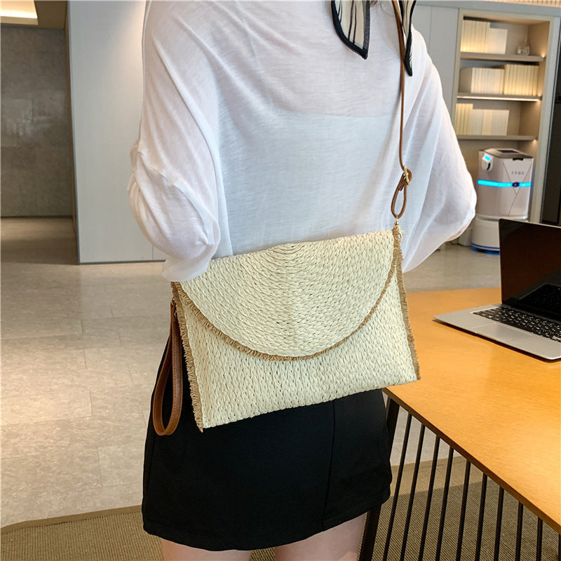 Bolso Mujer Tejido a Mano Estilo Casual
