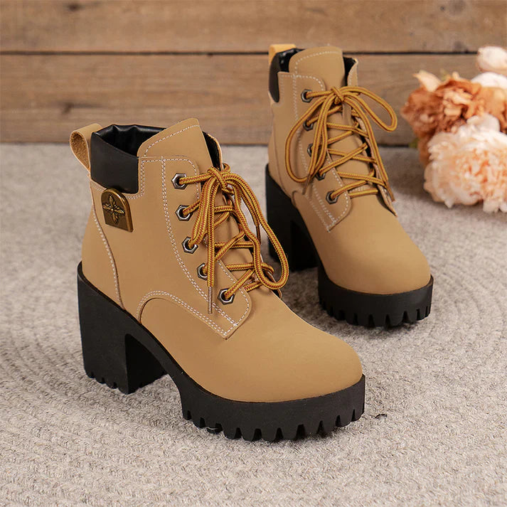 Botines Mujer Tacón Alto Plataforma