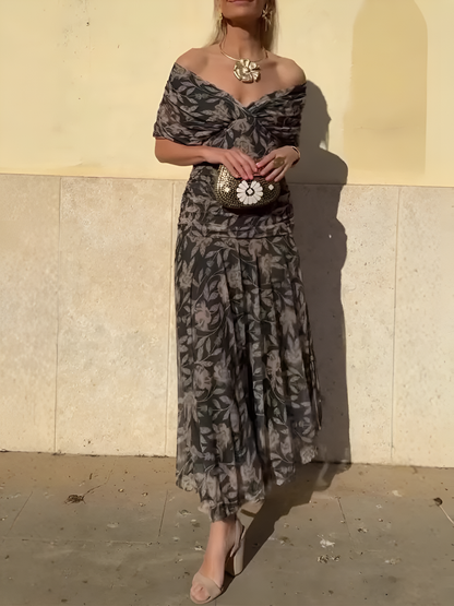 Vestido maxi mujer con caída fluida y estilo elegante