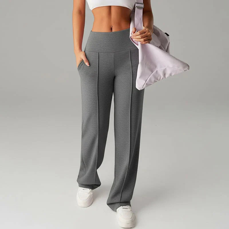 Pantalón recto Mujer de corte amplio