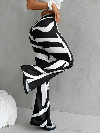 Pantalón Mujer Cintura Alta Elástico Ajustado