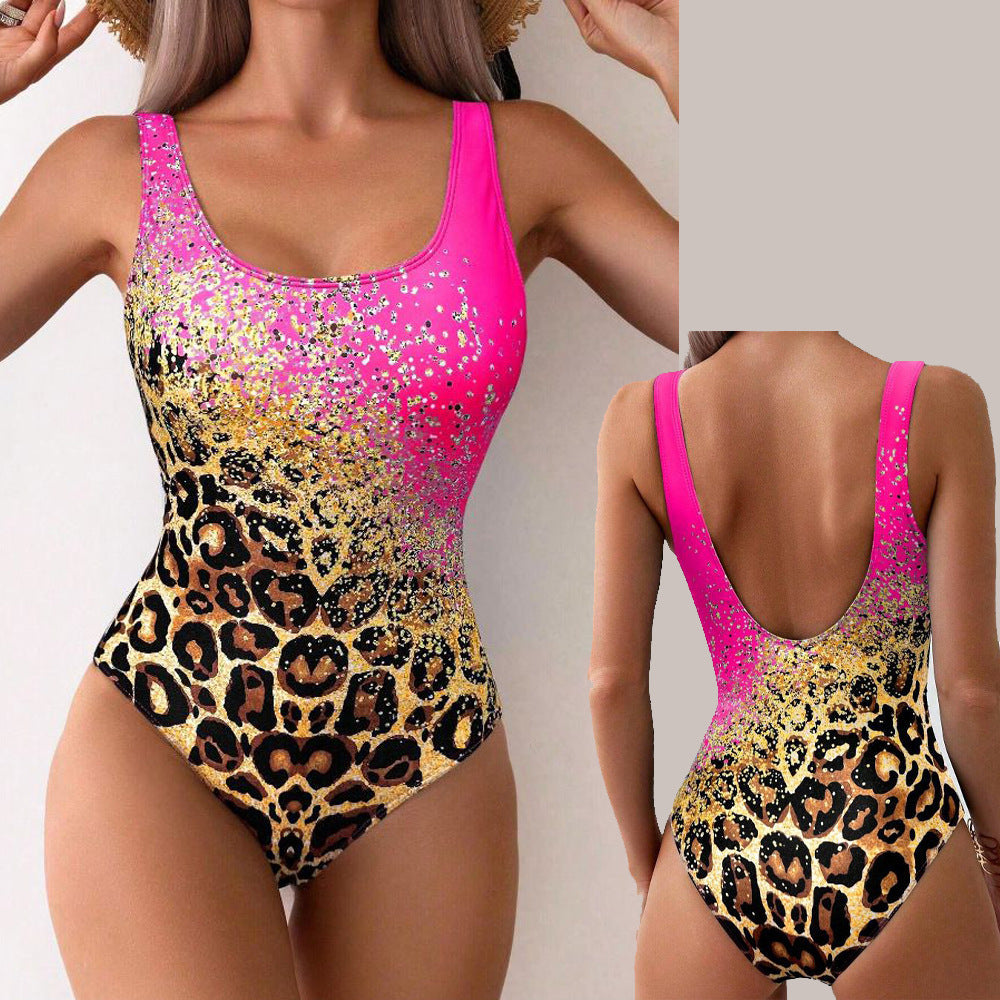 Bañador Mujer Una Pieza Moldeador Estampado 3D Moderno