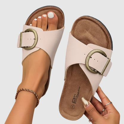 Sandalias Mujer de Corcho con Tiras Ajustables