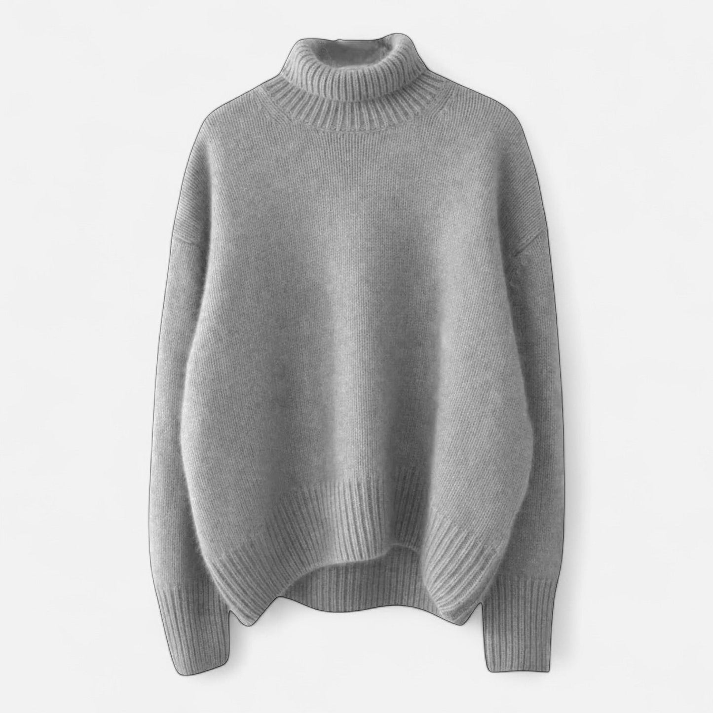 Jersey Mujer de Cashmere Invierno Cuello Alto