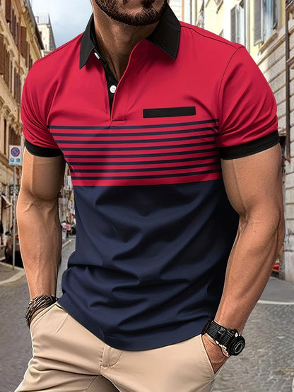 Polo hombre de Algodón manga corta cuello botones corte regular