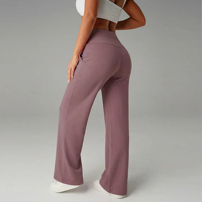 Pantalón recto Mujer de corte amplio