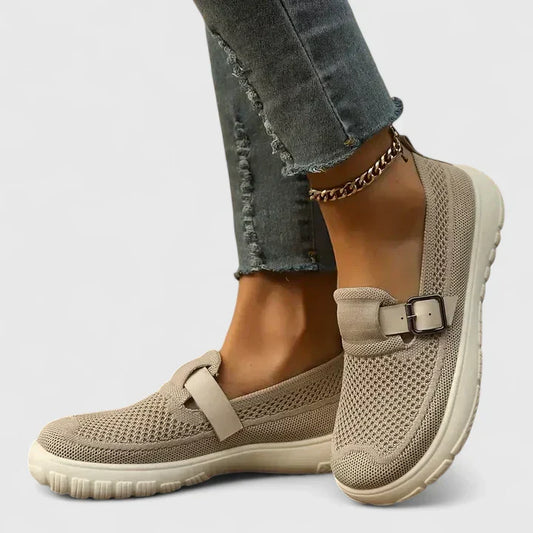 Mocasines mujer ortopédicos transpirables suela ergonómica hebilla - Mavetta