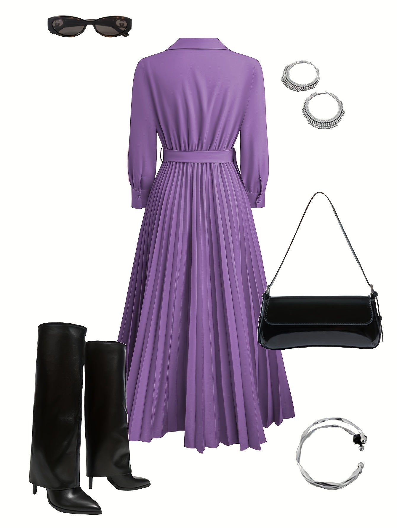 Vestido Mujer Casual Elegante Ajuste Diario