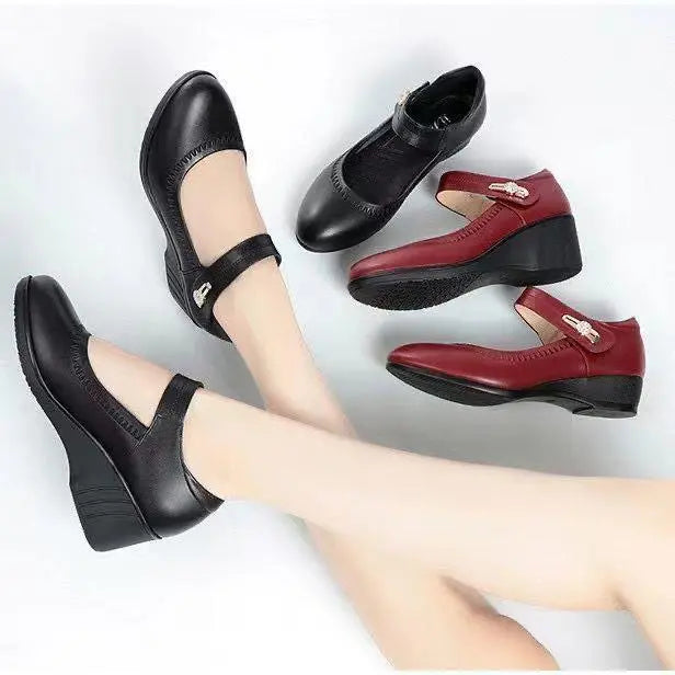 Zapatos Tacón Medio Mujer Diseño Ergonómico Uso Diario