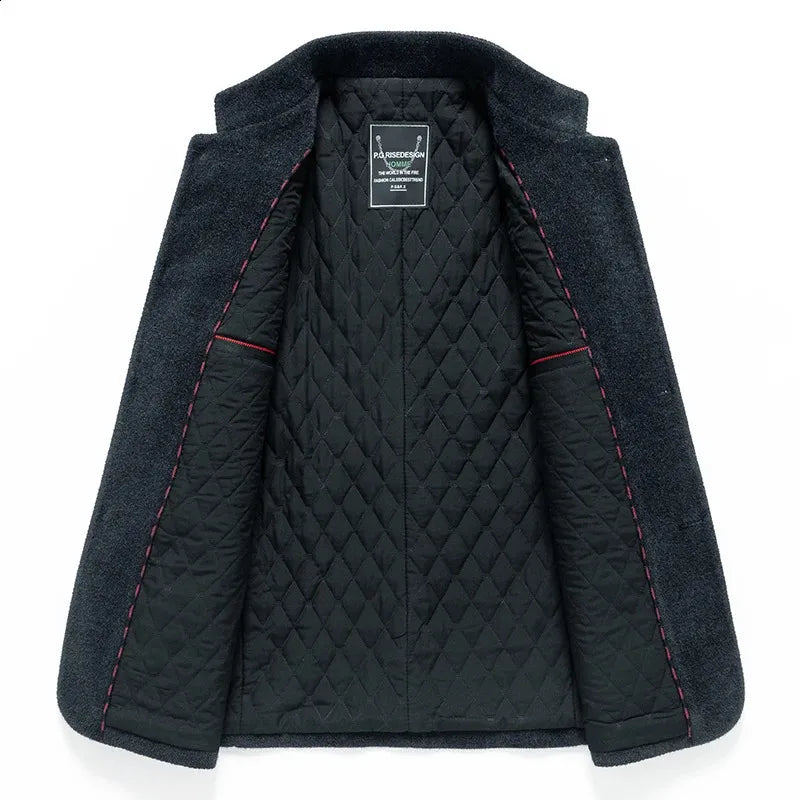 Chaqueta Hombre Acolchada Cuello Alto