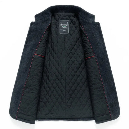 Chaqueta Hombre Acolchada Cuello Alto