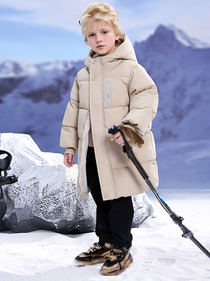 Chaqueta Acolchada Niño con Capucha y Mangas Largas