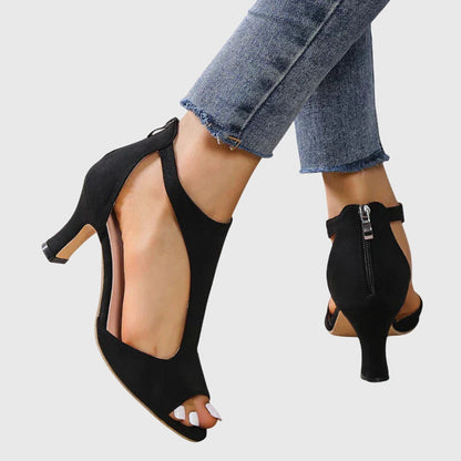 Sandalias mujer Primavera talón abierto diseño cut-outs