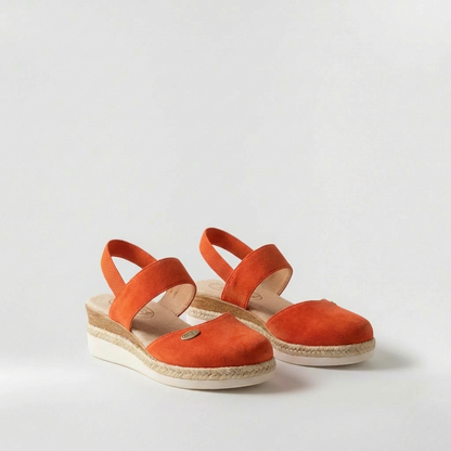 Sandalias Plataforma Mujer de Lino Estilo Alpargata Cuña