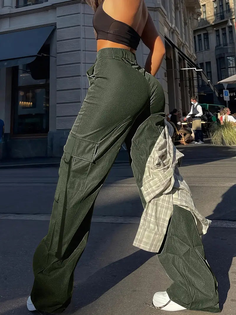 Pantalones Cargo Mujer Algodón Ajuste Estiloso