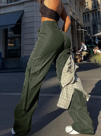 Pantalones Cargo Mujer Algodón Ajuste Estiloso