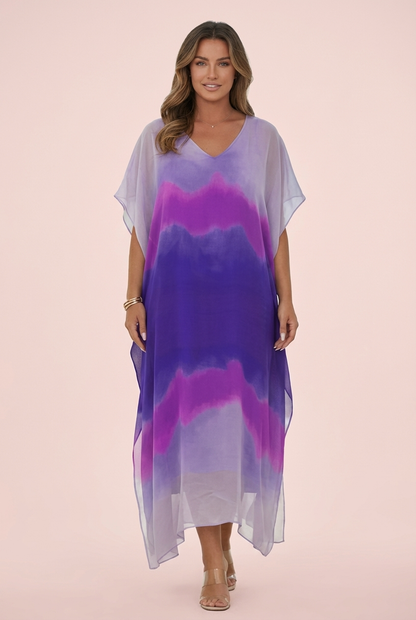Vestido midi mujer ligero de tela fluida estilo elegante