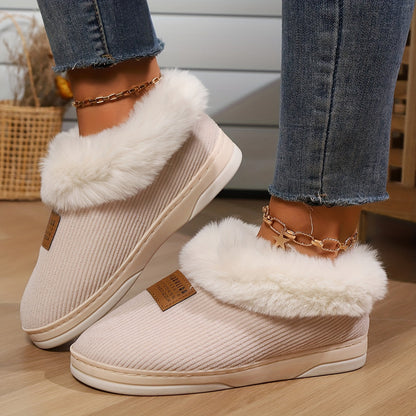 Zapatillas Mujer Forradas Piel Sintética Ajuste Confort