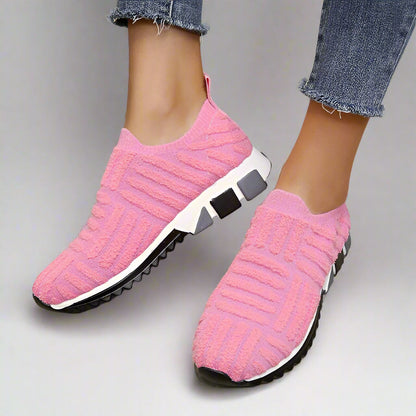 Zapatillas deportivas mujer suela gruesa estilo moderno