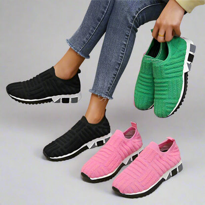 Zapatillas deportivas mujer suela gruesa estilo moderno