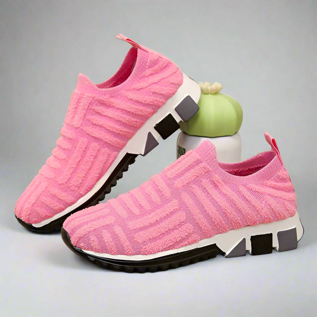 Zapatillas deportivas mujer suela gruesa estilo moderno
