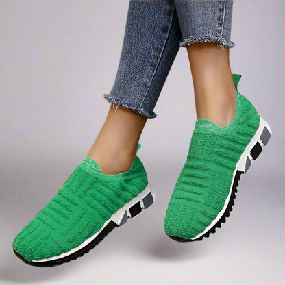 Zapatillas deportivas mujer suela gruesa estilo moderno