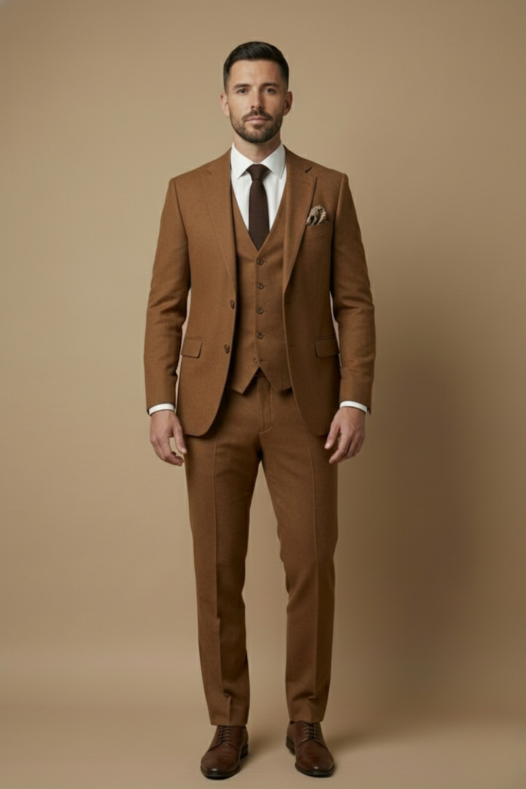 Traje Hombre Tres Piezas Slim Fit Clásico