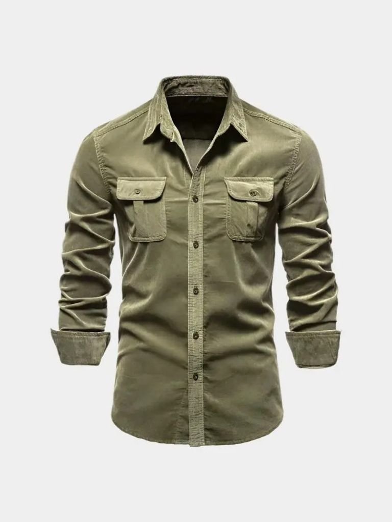 Camisa Hombre de Pana Casual Ajuste Clasico