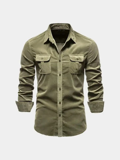 Camisa Hombre de Pana Casual Ajuste Clasico