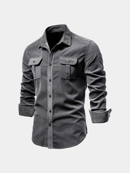 Camisa Hombre de Pana Casual Ajuste Clasico