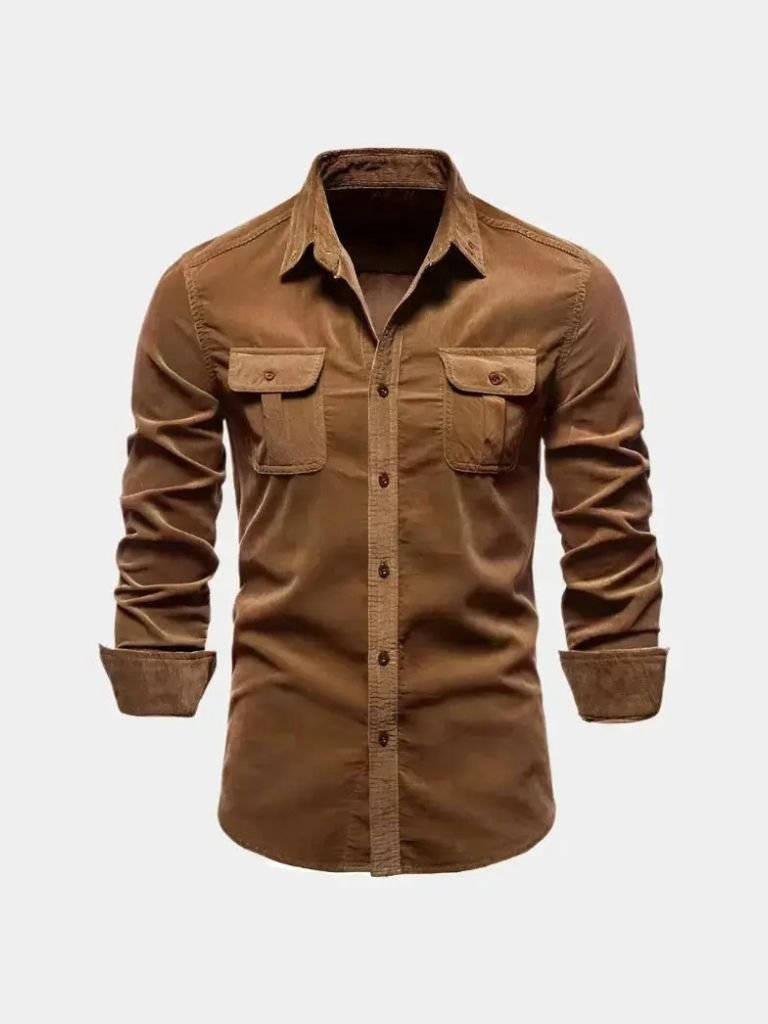 Camisa Hombre de Pana Casual Ajuste Clasico