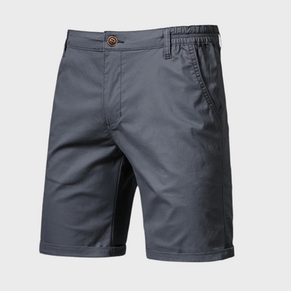 Bermudas Chino Hombre Algodón Cintura Elástica Parcial