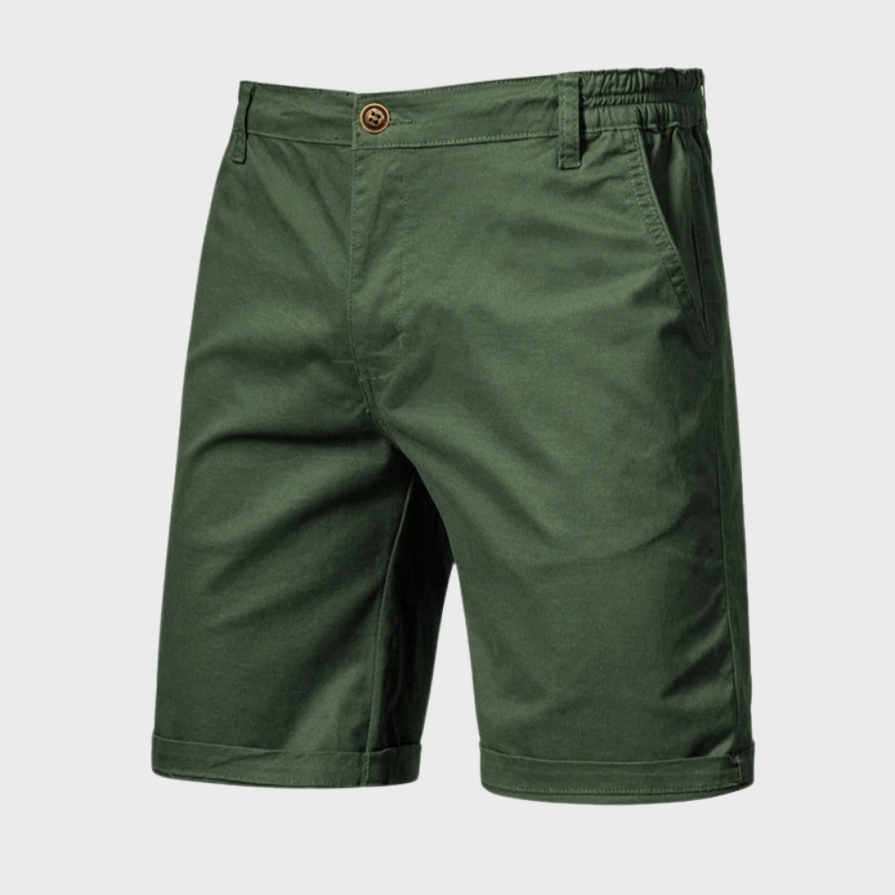Bermudas Chino Hombre Algodón Cintura Elástica Parcial - Mavetta