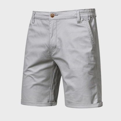 Bermudas Chino Hombre Algodón Cintura Elástica Parcial