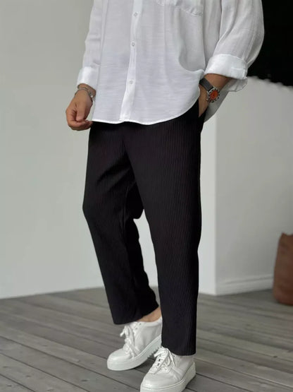 Pantalones hombre Elegantes Comodos Corte Clasico Versatil