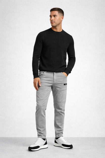 Pantalón Largo Hombre Algodón Elástico Ajuste Cómodo
