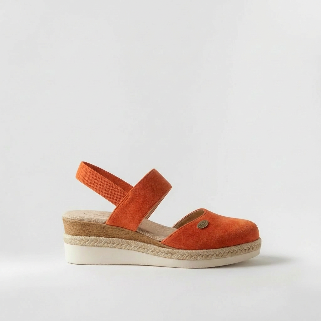 Sandalias Plataforma Mujer de Lino Estilo Alpargata Cuña