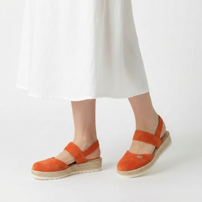 Sandalias Plataforma Mujer de Lino Estilo Alpargata Cuña