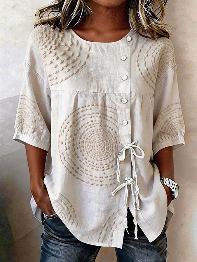 Camisa mujer casual Algodón ligera con botones - Mavetta