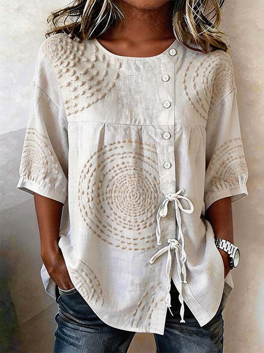 Camisa mujer casual Algodón ligera con botones - Mavetta
