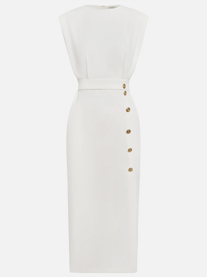 Vestido midi mujer con estilo atemporal y corte elegante
