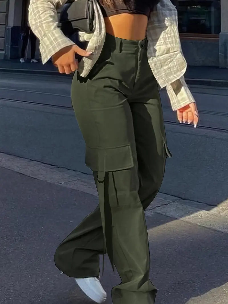 Pantalones Cargo Mujer Algodón Ajuste Estiloso
