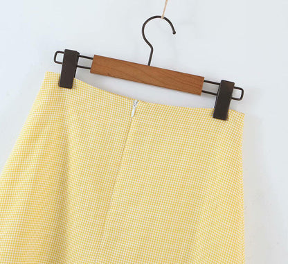 Conjunto Mujer Falda Corta Cintura Alta y de Tirantes Verano