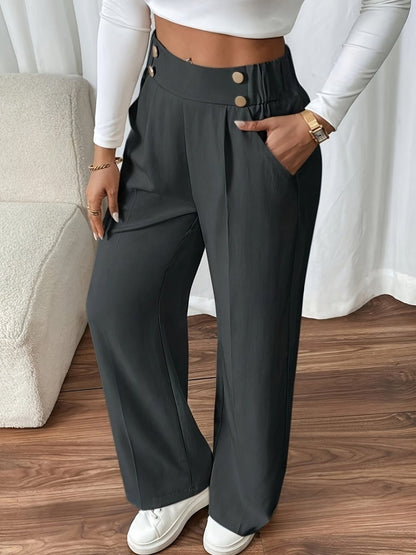 Pantalón Mujer de Talle Alto Corte Recto