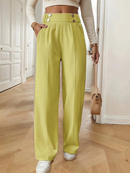 Pantalón Mujer de Talle Alto Corte Recto