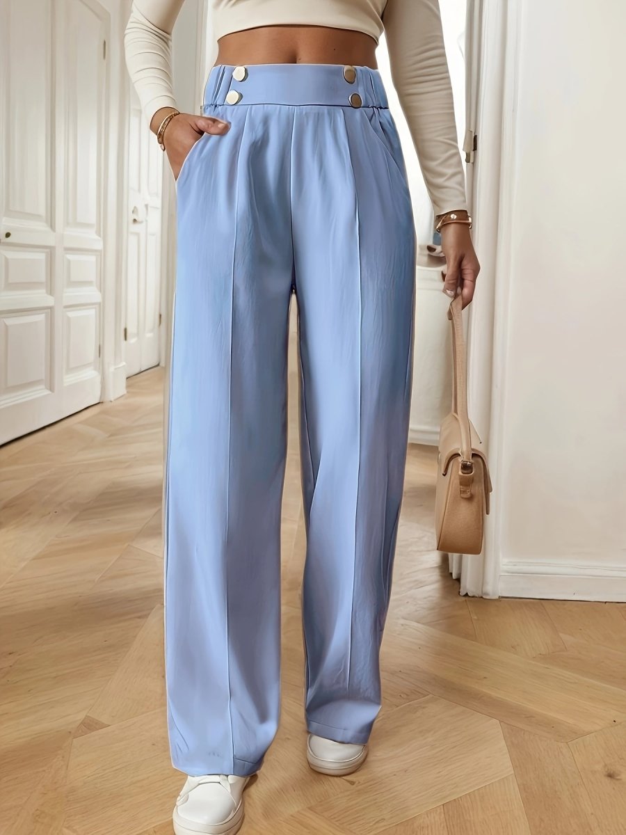 Pantalón Mujer de Talle Alto Corte Recto